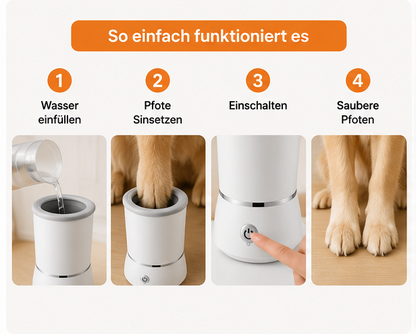 DiaroPaw™ Automatischer Pfotenreiniger