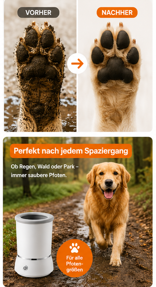 DiaroPaw™ Automatischer Pfotenreiniger