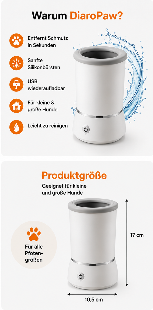 DiaroPaw™ Automatischer Pfotenreiniger